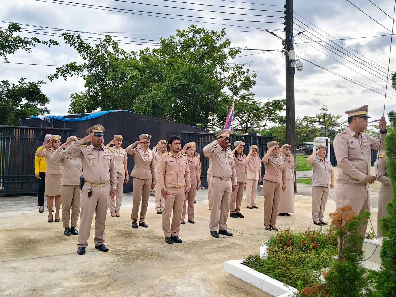 ร่วมกิจกรรมเคารพธงชาติและร้องเพลงชาติไทย  ประจำเดือน กันยายน 2568